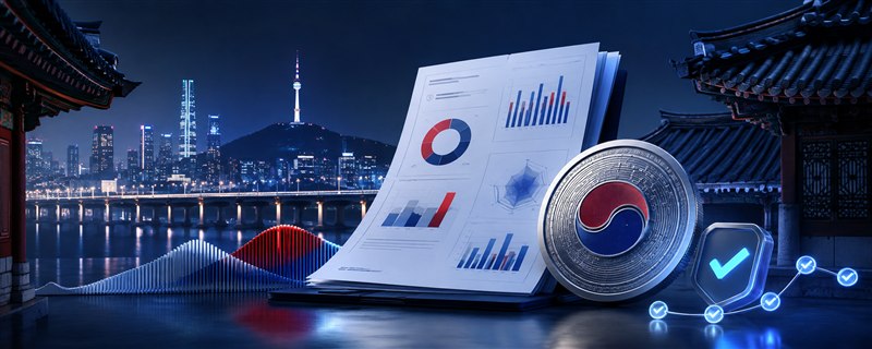 Vorschau des Suedkorea Steuerreports fuer das Steuerjahr 2025 mit Uebersicht, Transaktionen und Audit-Trail.